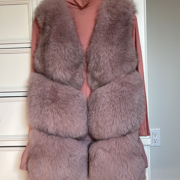 - luxury High quality 100%Real fox vest - Picture 2 of 4